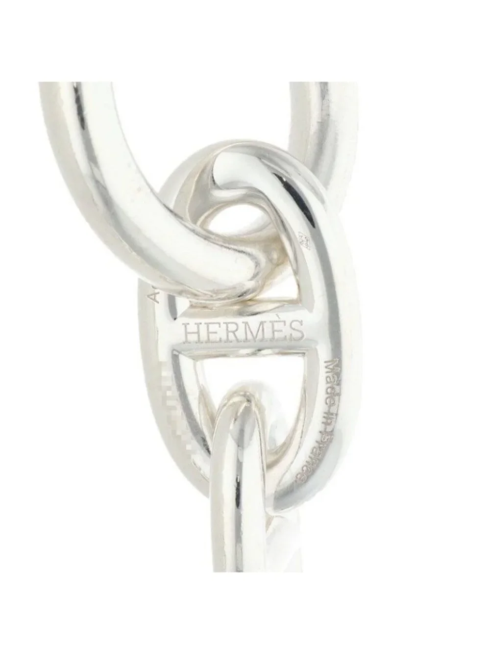 Hermes Chaine D'ancre TGM Silver Bracelet